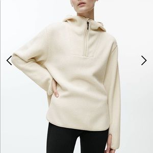 Arket Cream Cowl Neck Sweater